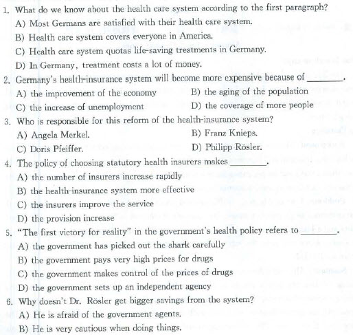 2012年大学英语四级备考冲刺快速阅读8 英语