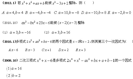 余式定理的概念及应用 英语四级考试 英语六级