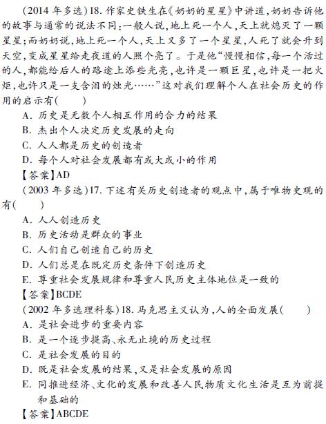 2015考研政治高频考点之人类社会及其发展规