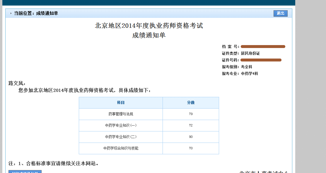 热烈庆祝北京文都执业药师学员取得高分成绩