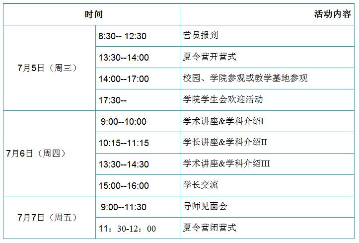 复旦大学公共卫生学院2018保研夏令营活动信