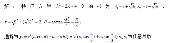 2018考研数学复习:二阶常系数线性齐次差分方程的通解分析