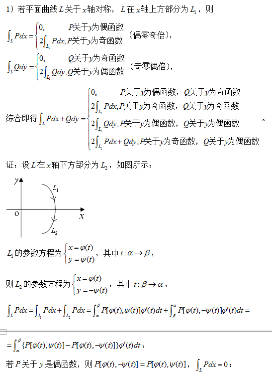 2018考研数学复习:巧用对称性计算第二类平面曲线积分