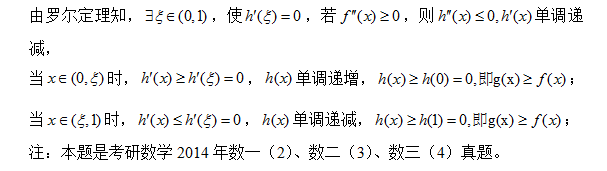 2018考研数学复习：曲线凹凸性及拐点典型题型分析