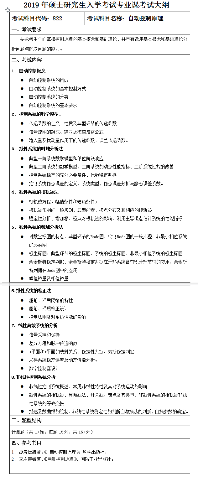 齐齐哈尔大学2019考研大纲
