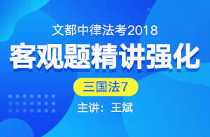 文都中律法考2018法考客观题精讲强化（王斌）07