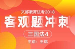 文都教育法考2018法考客观题冲刺（王斌）2