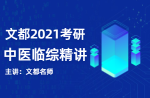 2021考研中医临综方剂学精讲（冯继业）